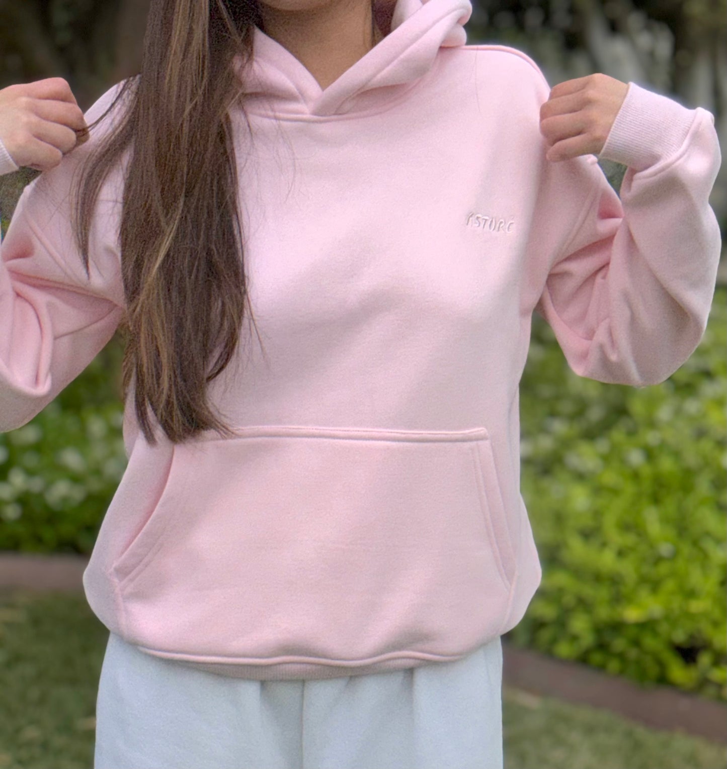 "Dream Chaser" Hoodie in Pillow Pink