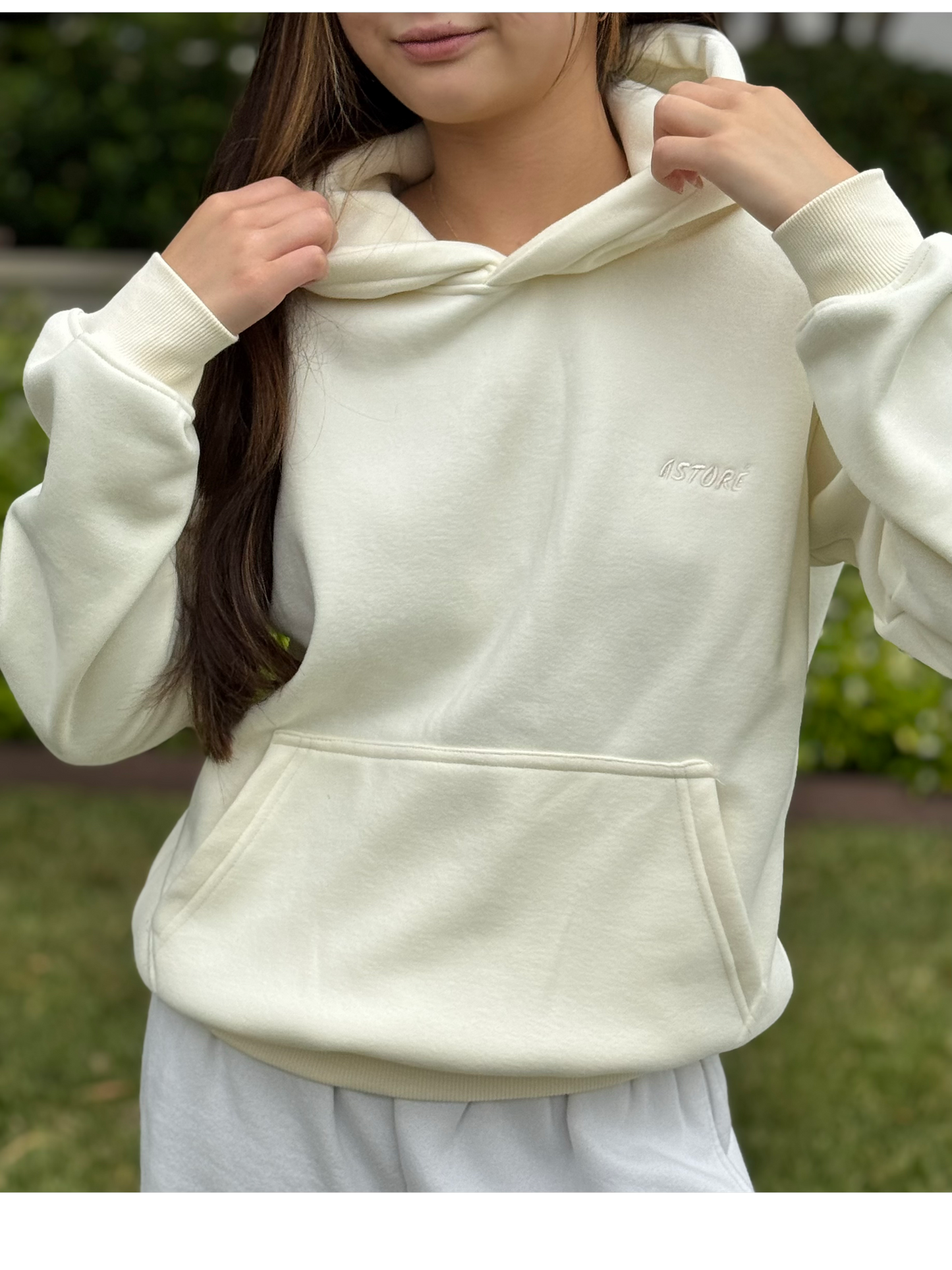"Dream Chaser" Hoodie in Vanilla Marshmallow