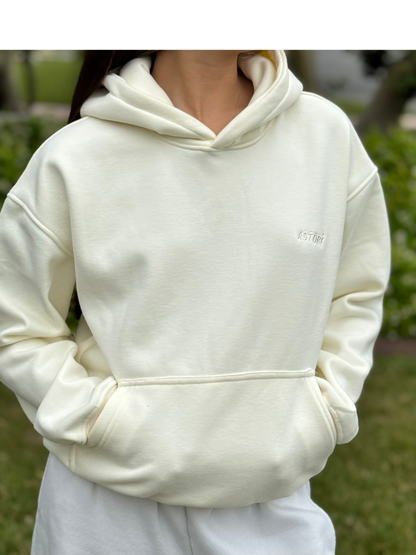 "Dream Chaser" Hoodie in Vanilla Marshmallow