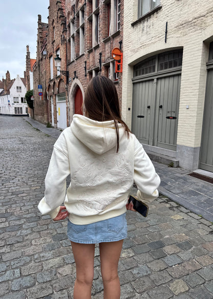 "Dream Chaser" Hoodie in Vanilla Marshmallow