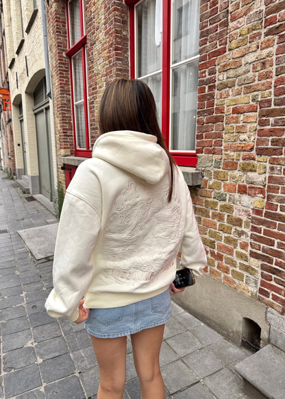 "Dream Chaser" Hoodie in Vanilla Marshmallow